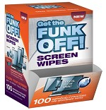 FUNK OFF! Screen Wipes, 100 Ct Dispenser