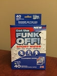 FUNK OFF! Sport Wipes, 40 Count Box